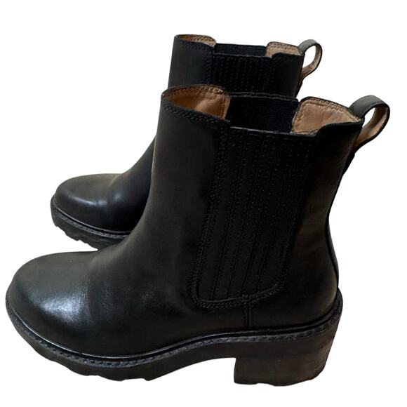 MADEWELL The Gwenda Platform Ankle Boot True Black Size 7 - Picture 4 of 11